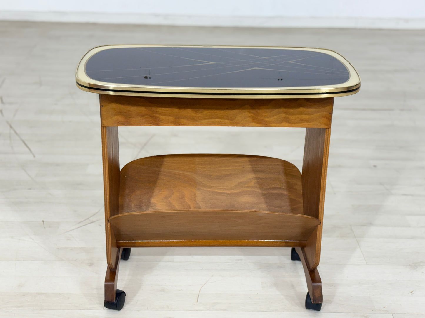 Mid Century Couchtisch Beistelltisch Ablage Zeitungsständer Vintage