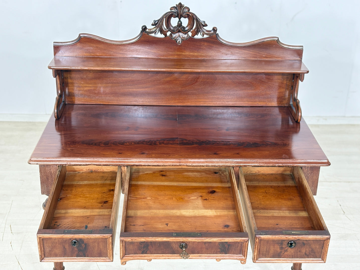 Wunderschöner Antiker Gründerzeit Schreibtisch Bürotisch Tisch um 1880