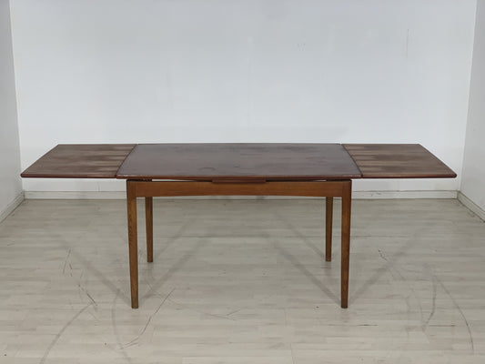 60'S DANISH TEAK DINING TABLE DINING ROOM TABLE KITCHEN TABLE VINTAGE