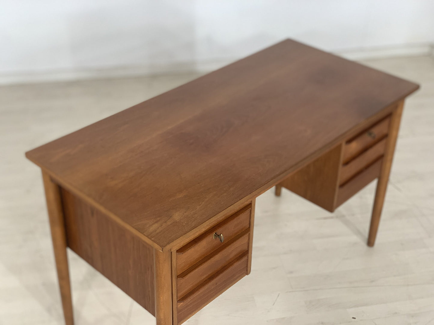 DANISH TEAK SCHREIBTISCH TISCH BÜROTISCH VINTAGE DESK