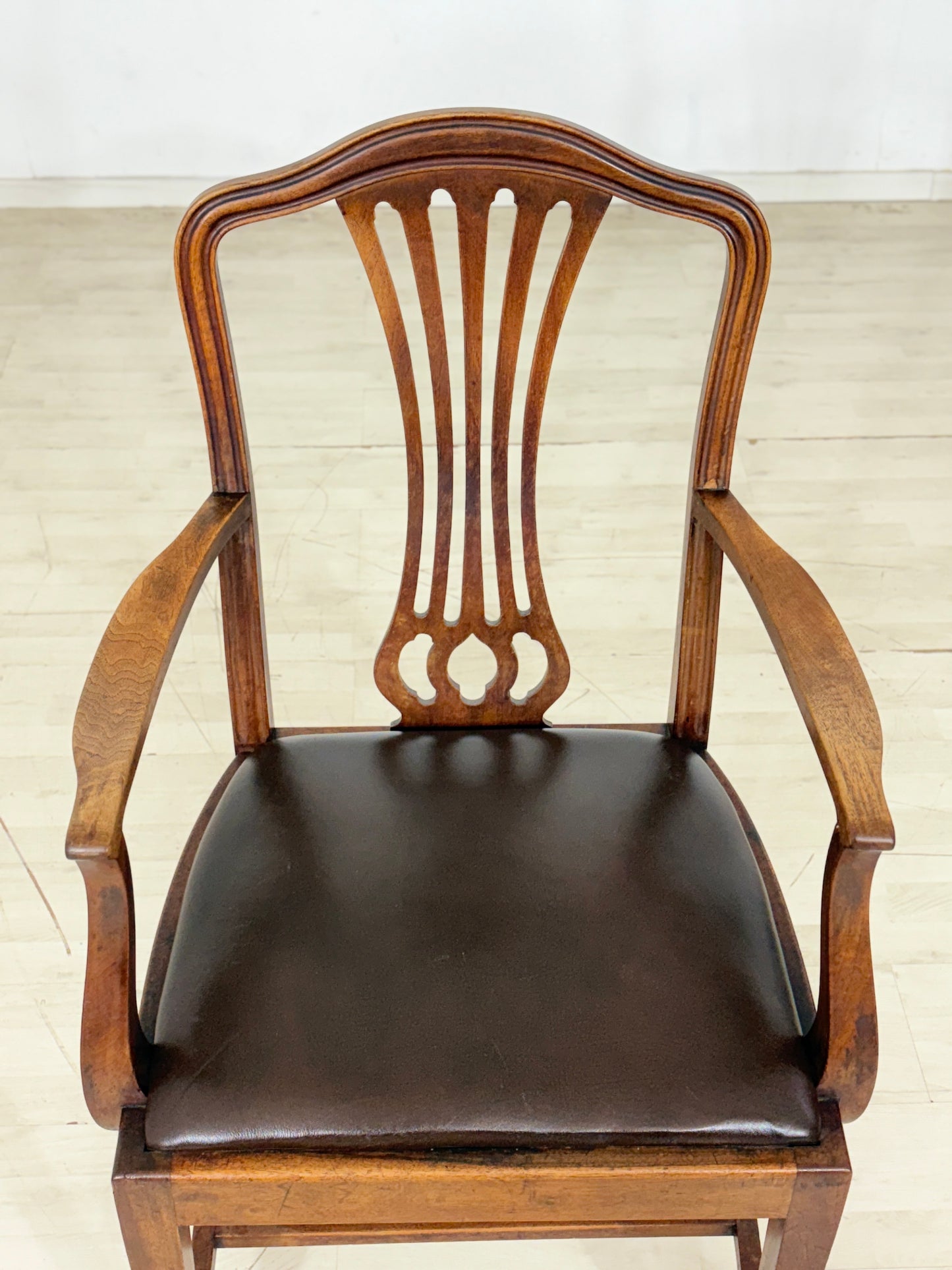 Jugendstil Schreibtischstuhl Armlehnstuhl Antik Stuhl um 1920