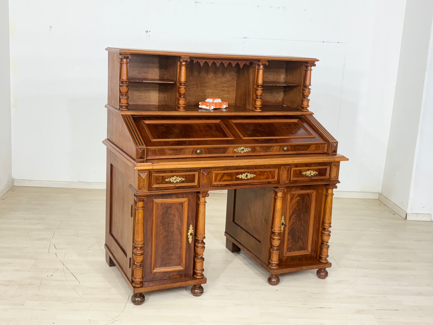Gründerzeit Schreibtisch Tisch Bürotisch Sekretär Antik um 1880