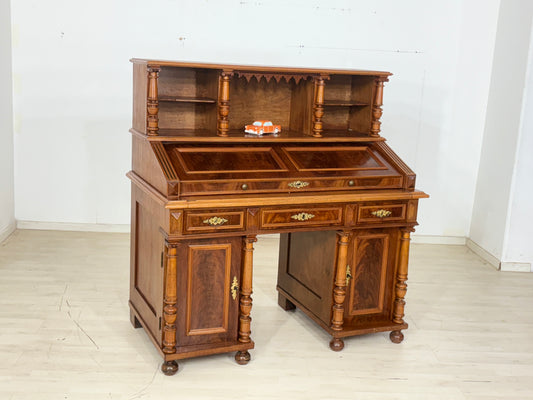 Gründerzeit Schreibtisch Tisch Bürotisch Sekretär Antik um 1880