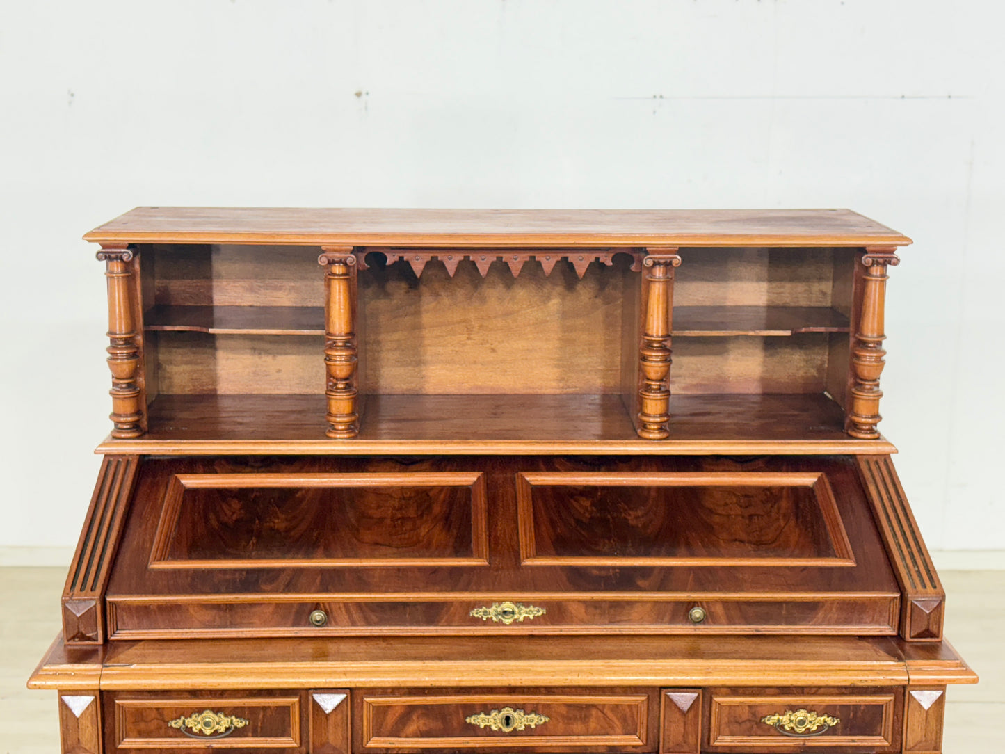 Gründerzeit Schreibtisch Tisch Bürotisch Sekretär Antik um 1880