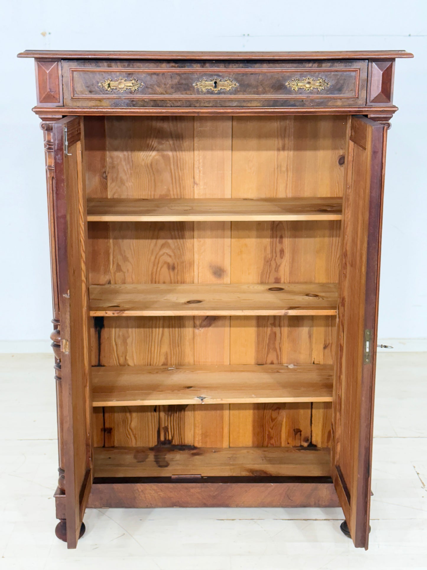 Antikes Gründerzeit Vertiko / Kommode / Schrank – um 1900