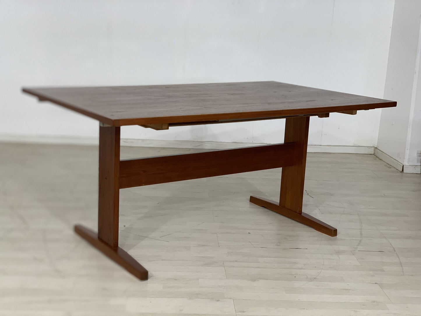 MID CENTURY DANISH TEAK ESSTISCH ESSZIMMERTISCH TISCH KÜCHENTISCH VINTAGE