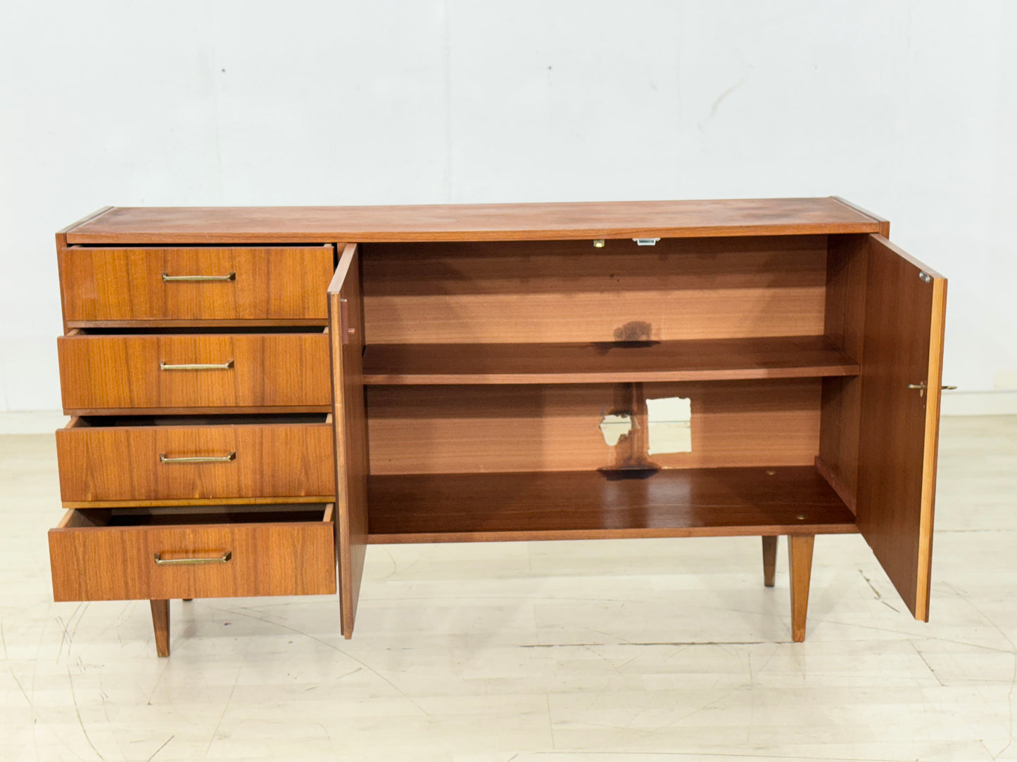Mid-Century Teak Sideboard | 60er Jahre Kommode | German Design | TV Board