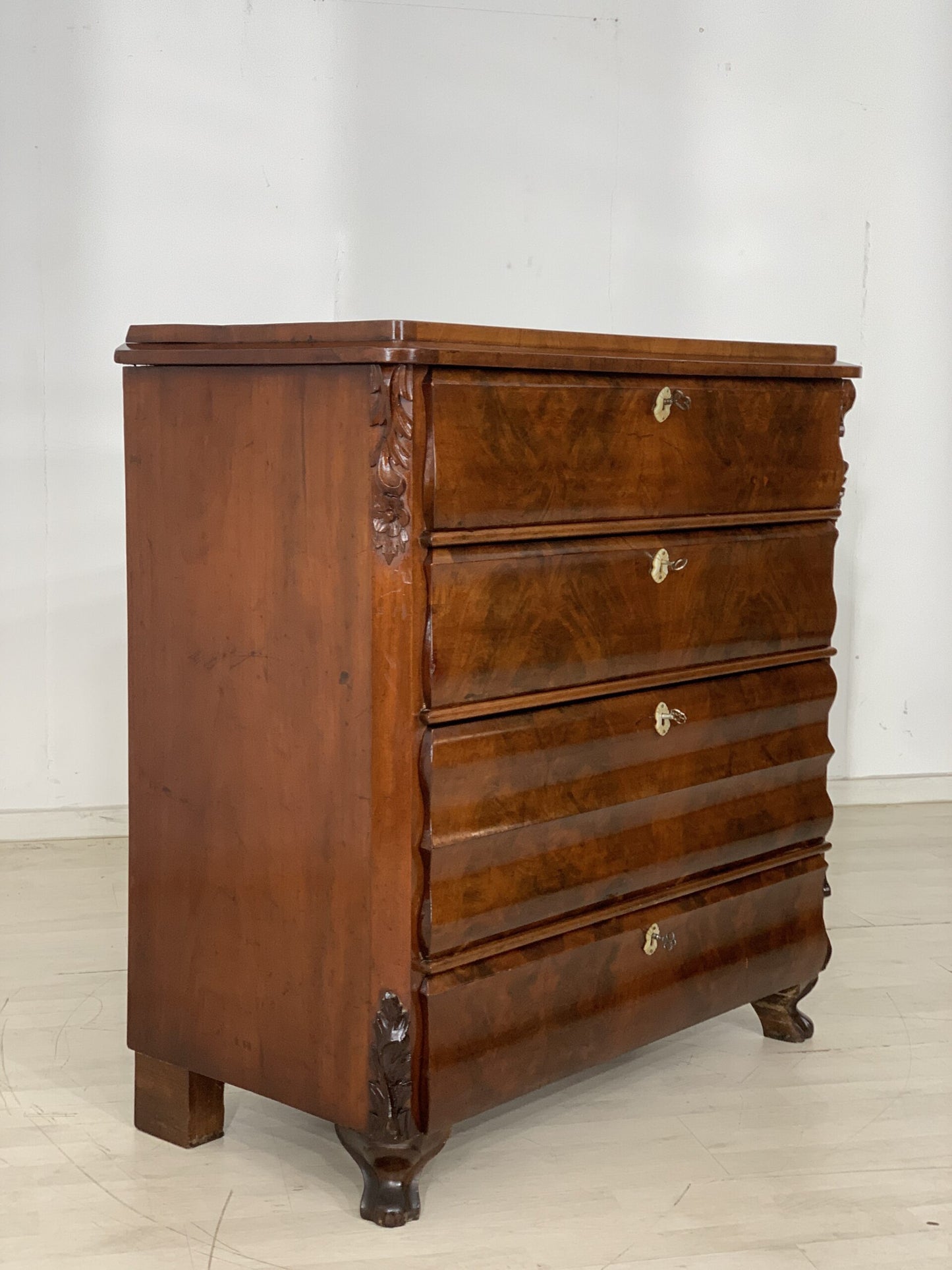 COMMODE À TIROIRS STYLE COLONIAL, TIROIR LAVE-LINGE, PLACARD BUANDERIE VERS 1920