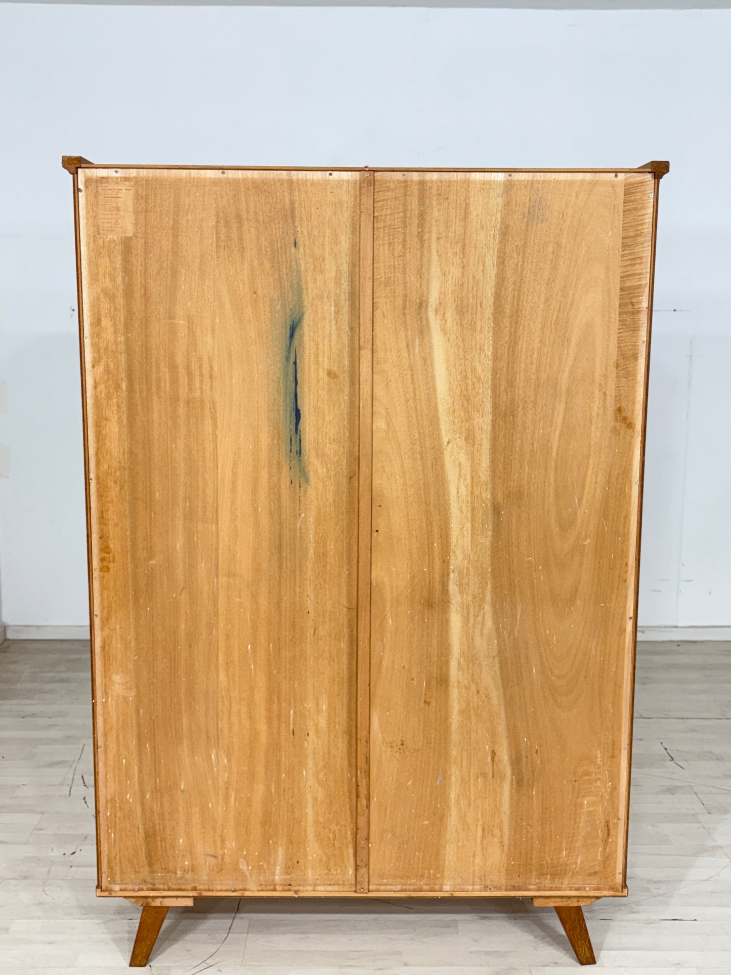 Schöner Vintage Kleiderschrank Wäscheschrank Holz Schrank