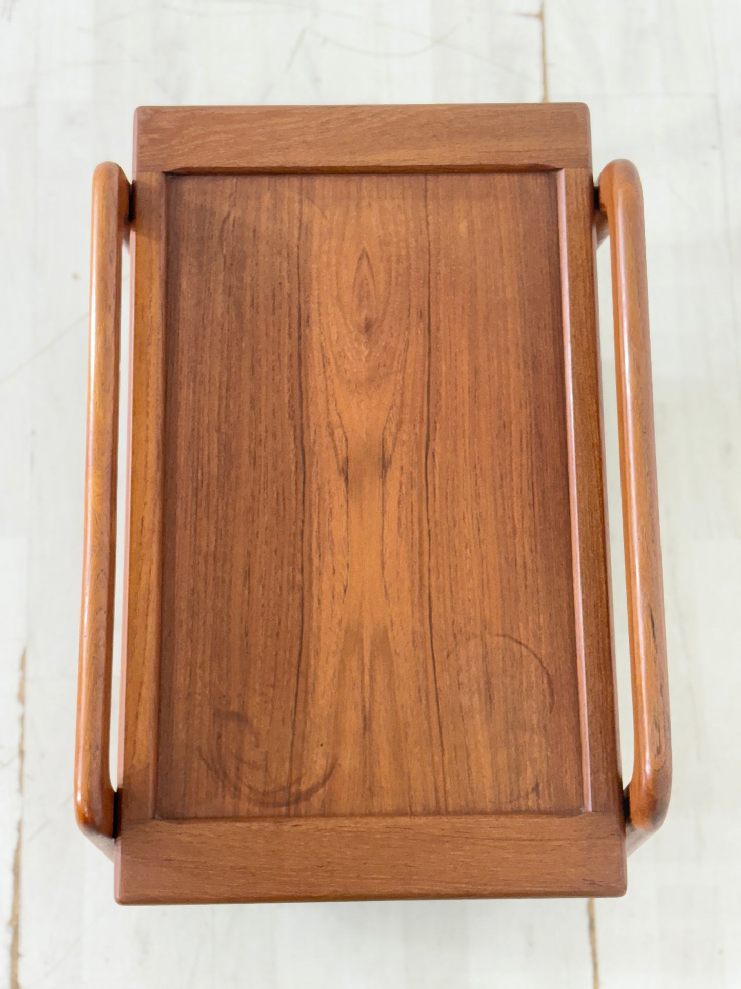 Danish Design Mid-Century Teewagen / Teak Servierwagen / 60er Jahre Beistelltisch / Danish Teak Couchtisch / Designer: Sika Møbler