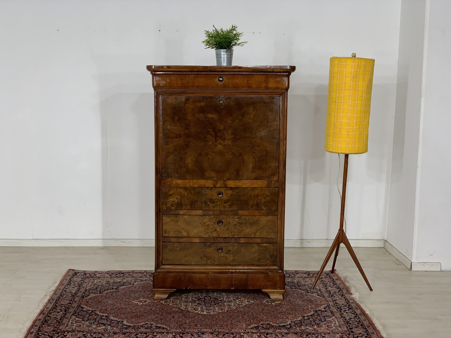 ANTIQUE CHEST OF DRAWERS SECRETARY WRITING CABINET DESK MEN'S CHEST OF DRAWERS AROUND 1900