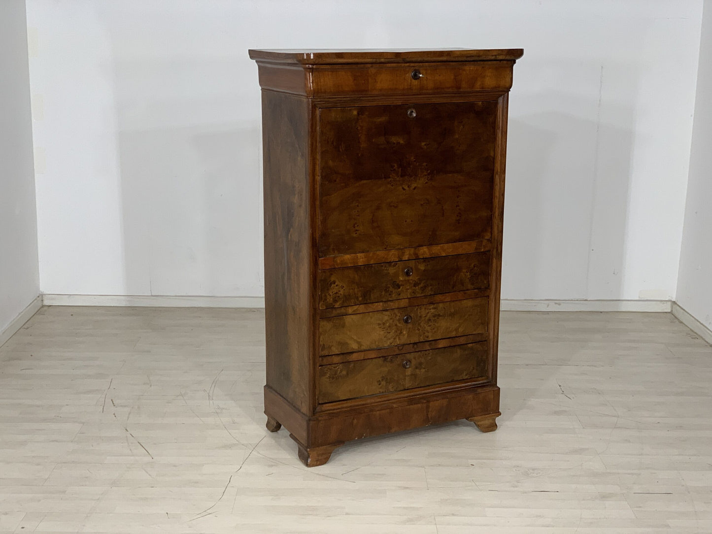 COMMODE ANCIENNE BUREAU DE SECRÉTAIRE ARMOIRE BUREAU COMMODE POUR HOMMES VERS 1900