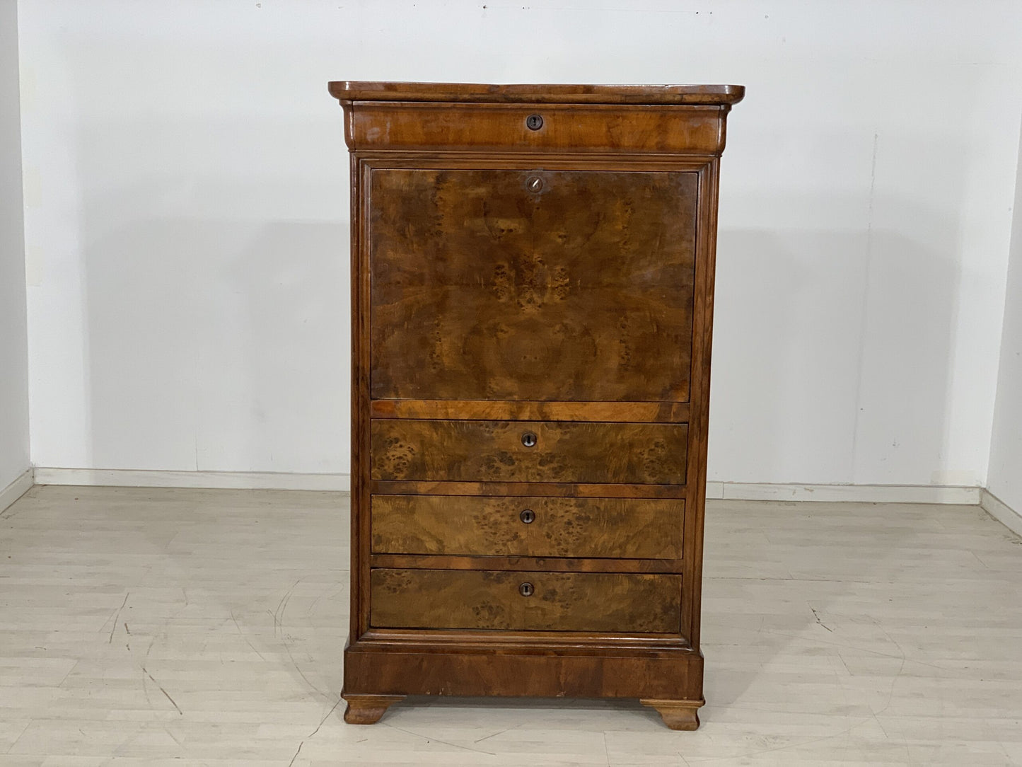 COMMODE ANCIENNE BUREAU DE SECRÉTAIRE ARMOIRE BUREAU COMMODE POUR HOMMES VERS 1900