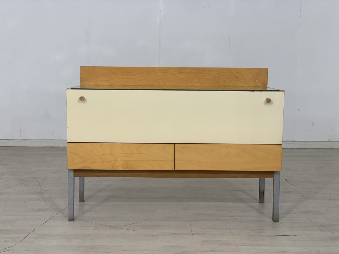 MID CENTURY LOWBOARD KOMMODE ANRICHTE SCHRANK FLURSCHRANK VINTAGE