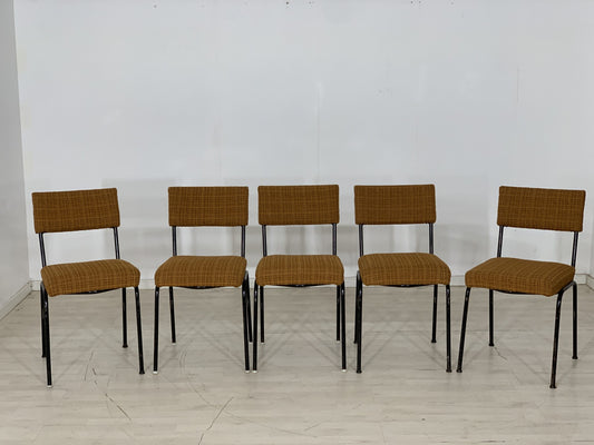 5x CHAISES DE SALLE À MANGER DES ANNÉES 1960 CHAISES DE CUISINE VINTAGE