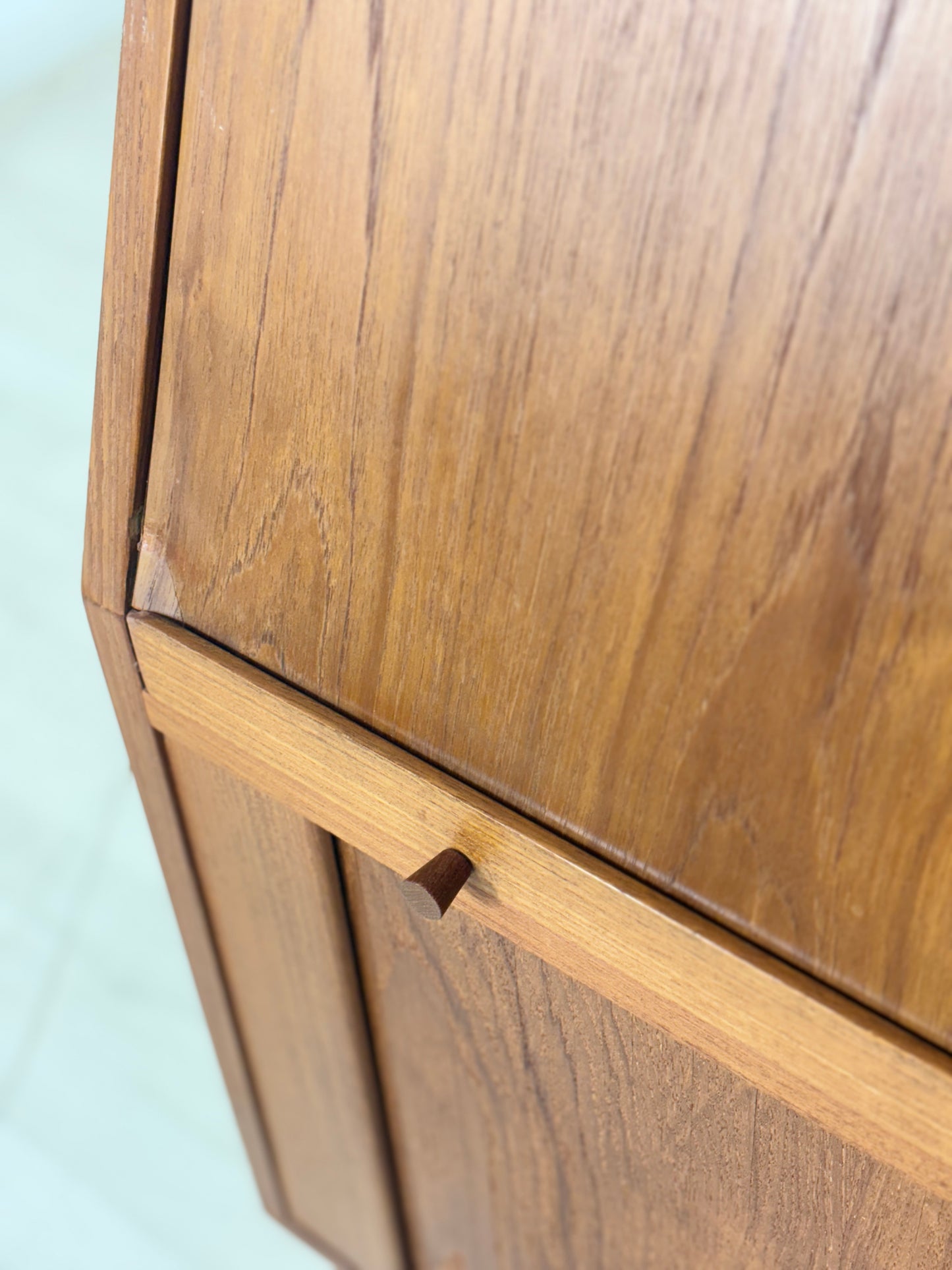 Danish Design Mid-Century Sekretärtisch / Teak Schreibsekretär / 60er Jahre Schreibtisch / Danish Teak Sekretär / Designer: Bernhard Pedersen & Søn / Hersteller: Eskilstrup-Falster Møbelfabrik