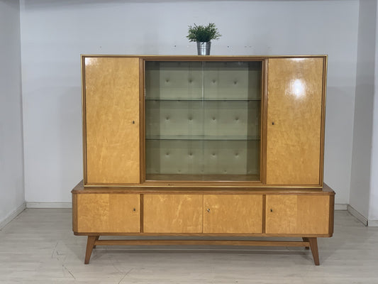 MID CENTURY HIGHBOARD GESCHIRRSCHRANK WOHNZIMMERSCHRANK SCHRANK VINTAGE