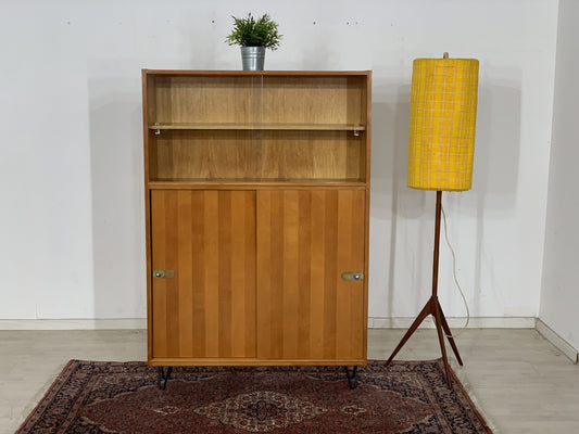 MID CENTURY HIGHBOARD SCHUHSCHRANK FLURSCHRANK ANRICHTE WOHNZIMMERSCHRANK VINTAGE