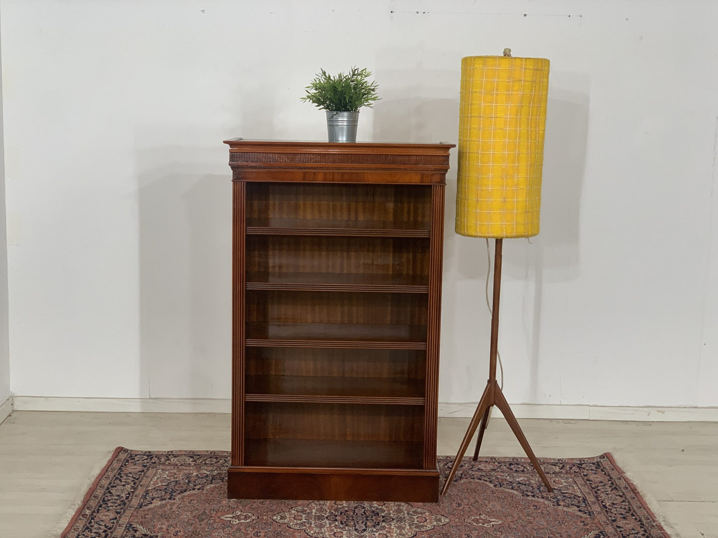 ÉTAGÈRE DE STYLE COLONIAL BIBLIOTHÈQUE ARMOIRE À LIVRES ARMOIRE À COMPARTIMENT VINTAGE ÉTAGÈRE EN ACAJOU