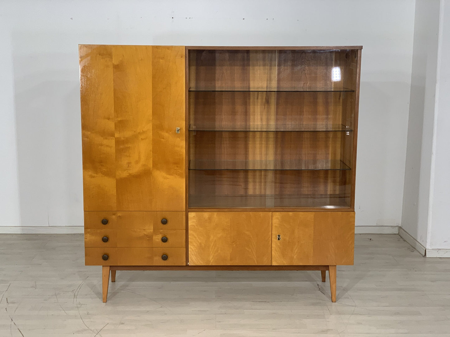 60ER JAHRE ANRICHTE GESCHIRRSCHRANK SCHRANK VINTAGE HIGHBOARD