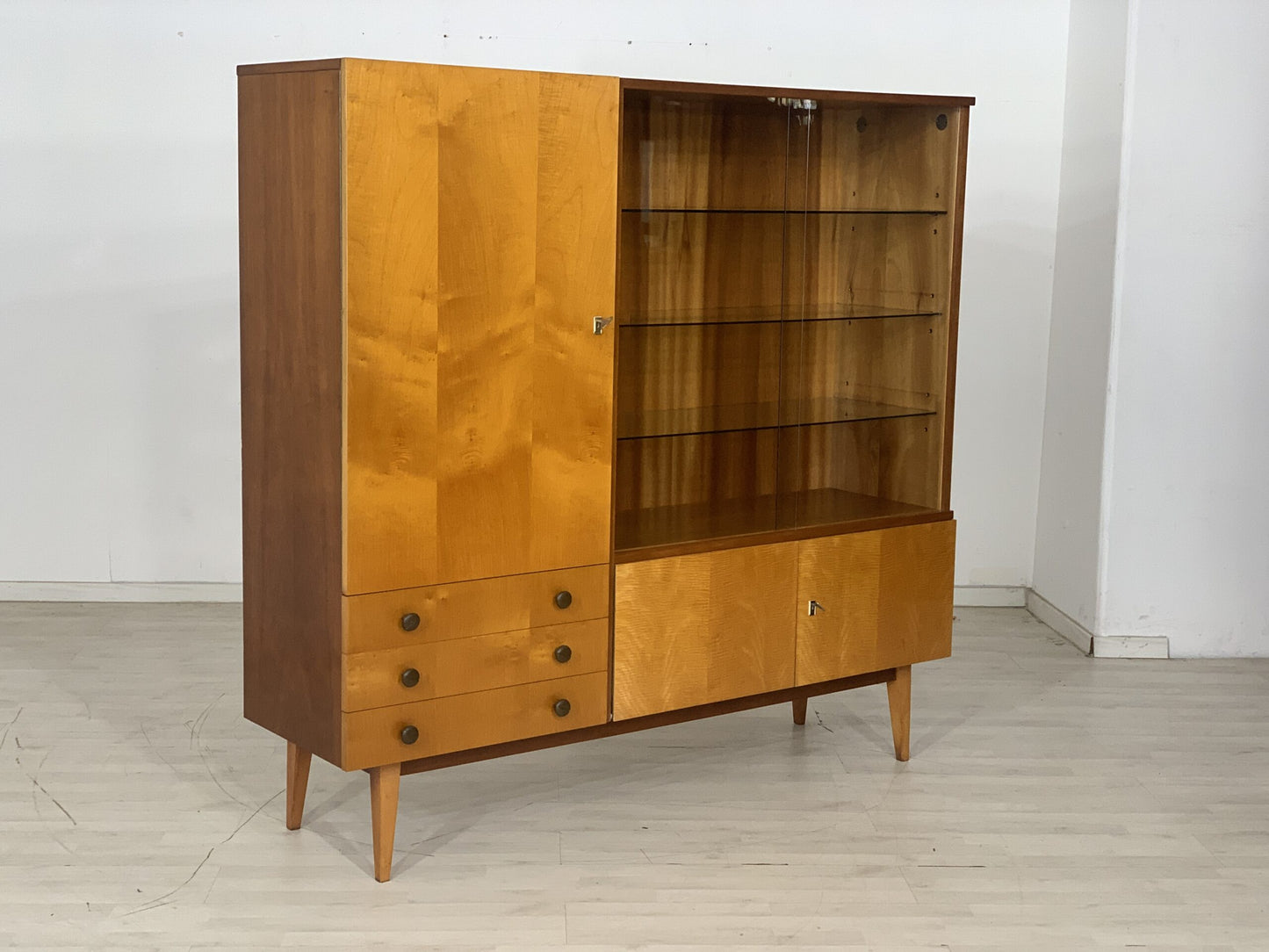 60ER JAHRE ANRICHTE GESCHIRRSCHRANK SCHRANK VINTAGE HIGHBOARD