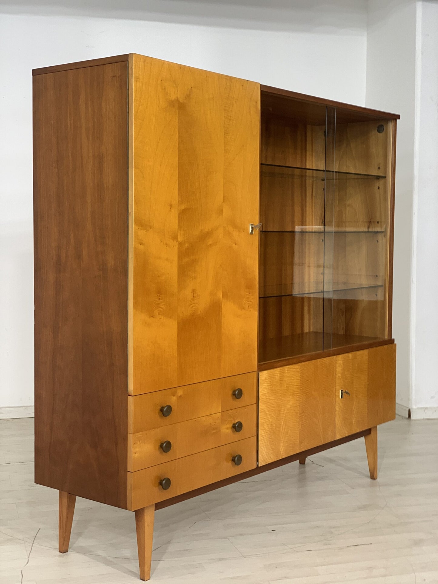 60ER JAHRE ANRICHTE GESCHIRRSCHRANK SCHRANK VINTAGE HIGHBOARD