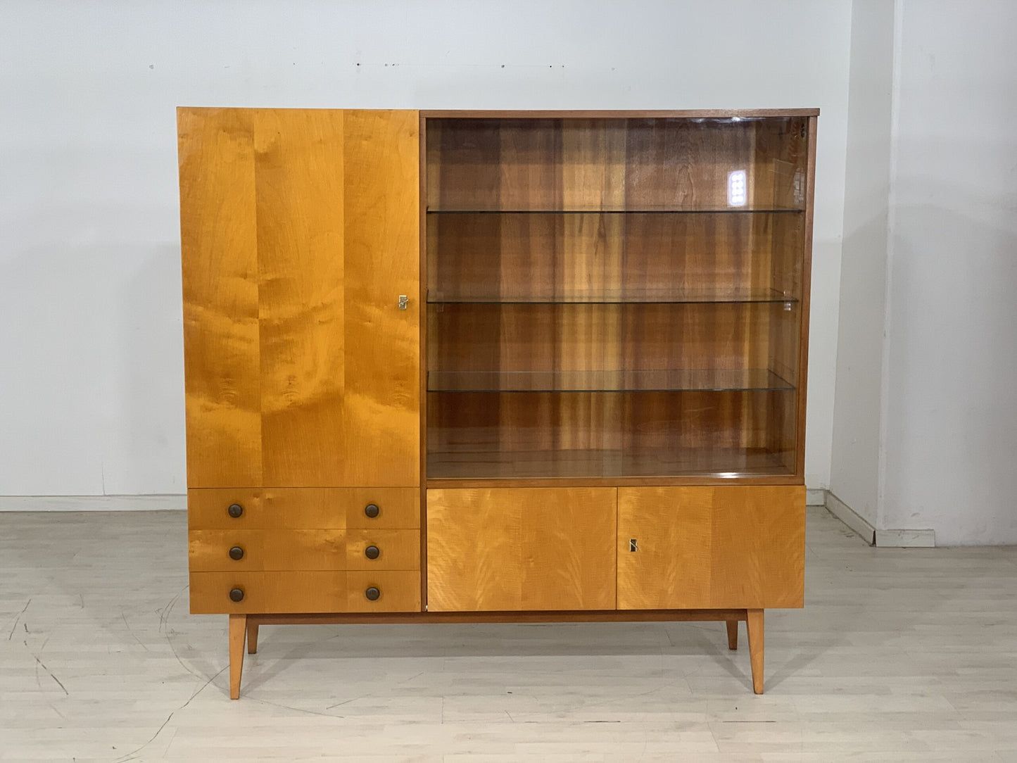 60ER JAHRE ANRICHTE GESCHIRRSCHRANK SCHRANK VINTAGE HIGHBOARD