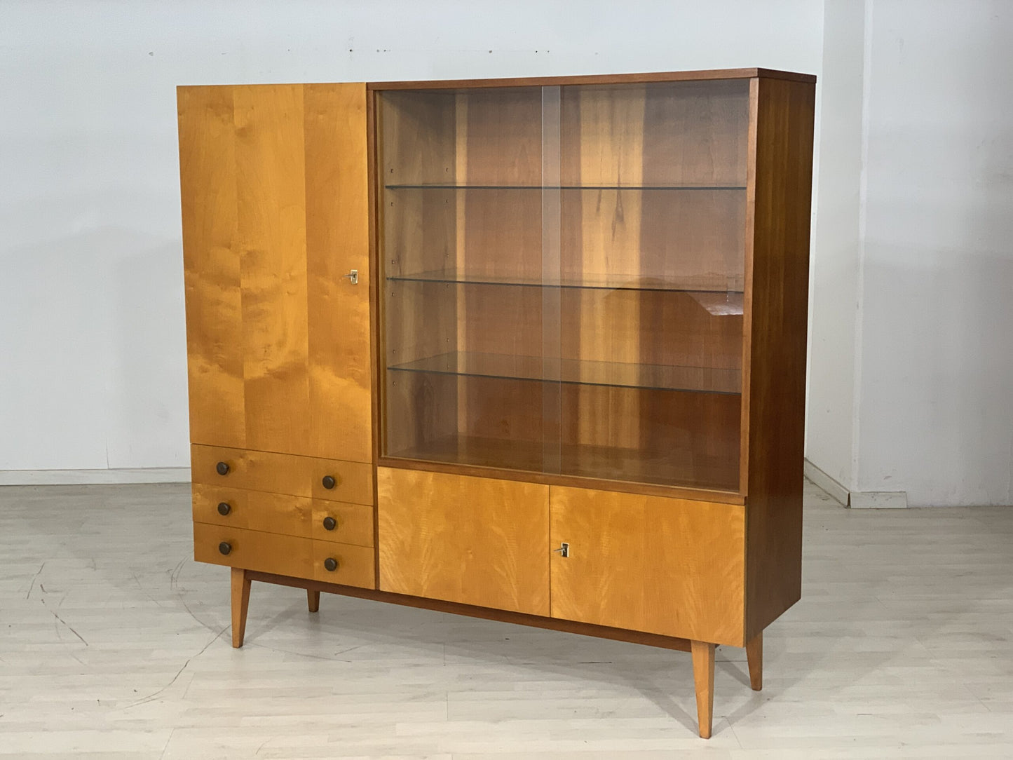 60ER JAHRE ANRICHTE GESCHIRRSCHRANK SCHRANK VINTAGE HIGHBOARD