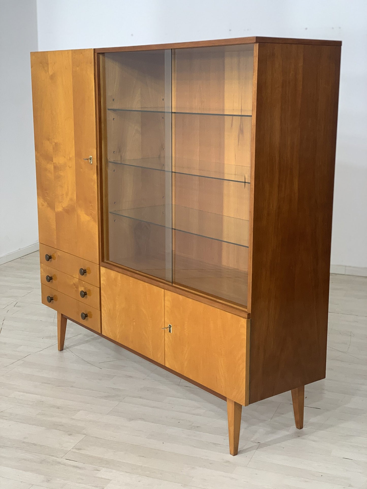 60ER JAHRE ANRICHTE GESCHIRRSCHRANK SCHRANK VINTAGE HIGHBOARD