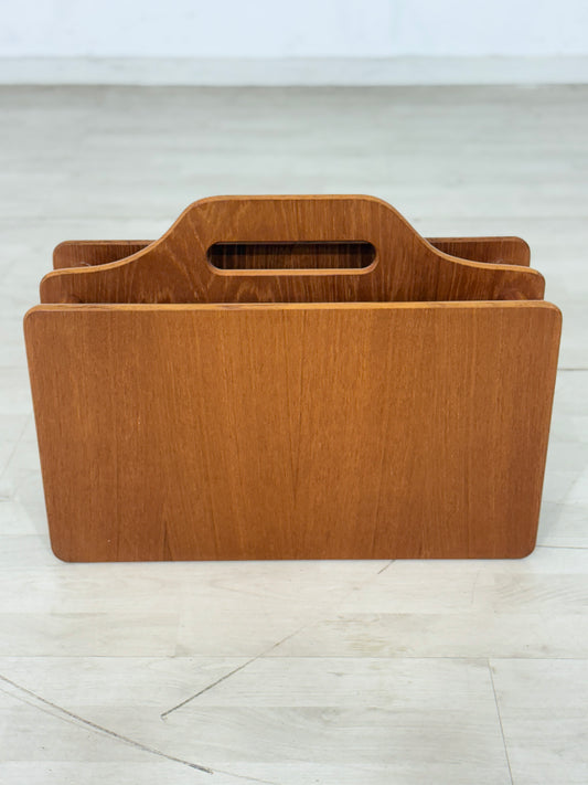 Danish Design Zeitungsständer / Ablage / Teakholz