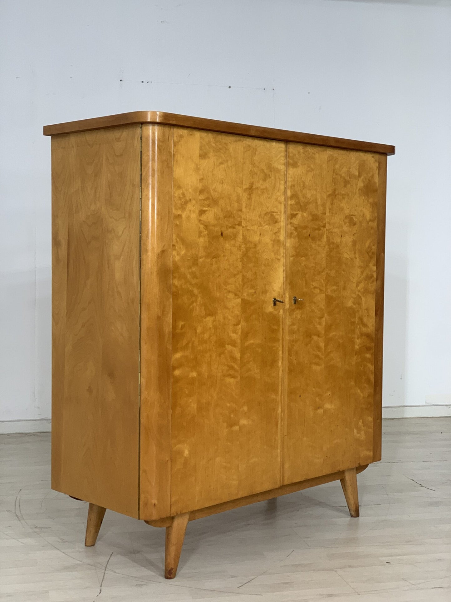 60er JAHRE KLEIDERSCHRANK WÄSCHESCHRANK SCHRANK VINTAGE WARDROBE