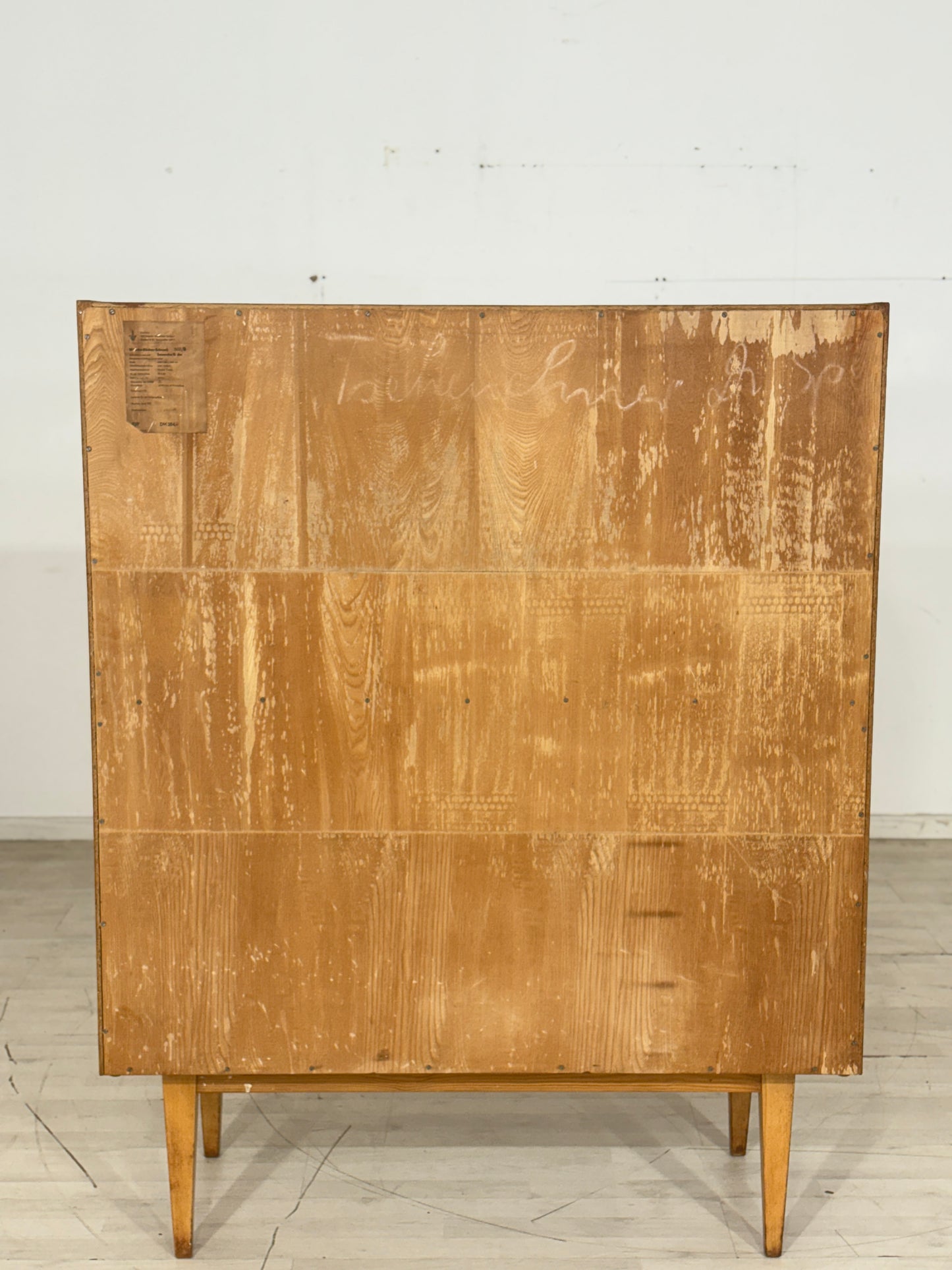 Mid-Century Hellerau Wäscheschrank / Highboard / Fächerschrank / Vintage Schrank