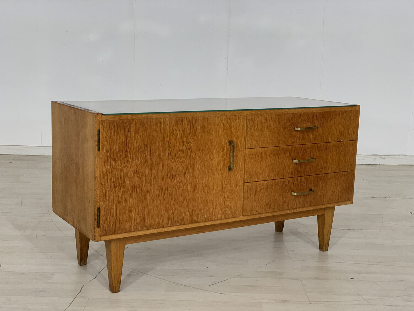 60'S LOWBOARD CHEST OF DRAWERS CABINET HALLWAY CABINET SIDEBOARD VINTAGE