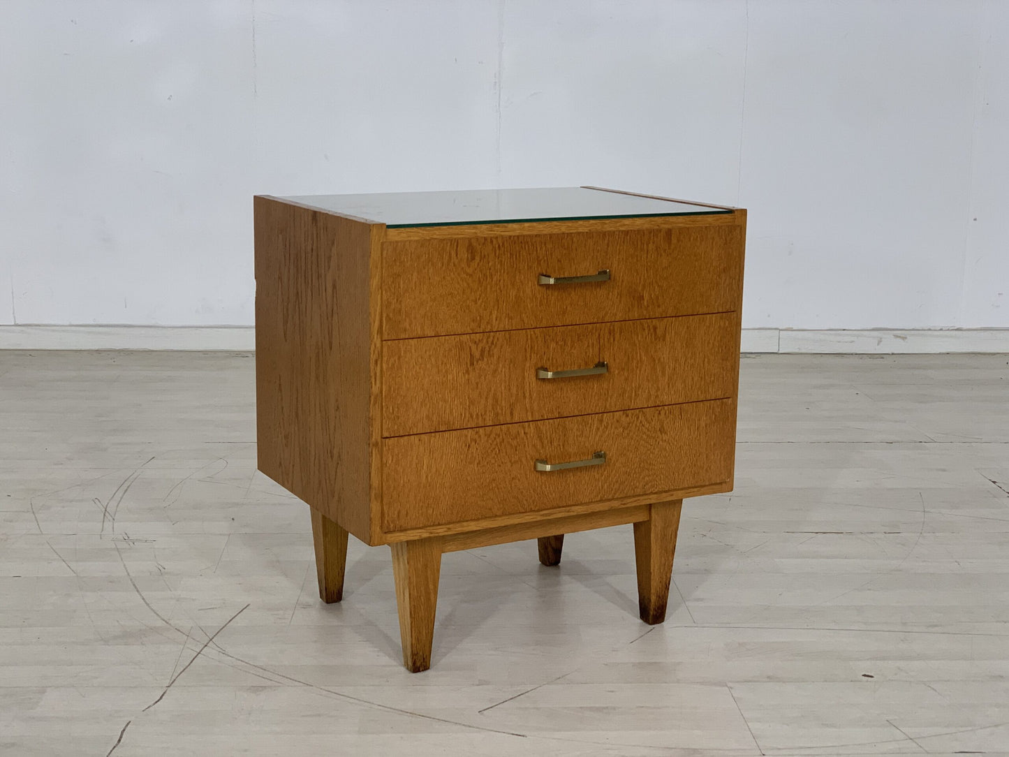 MID CENTURY NACHTTISCH KOMMODE SCHRANK VINTAGE CABINET