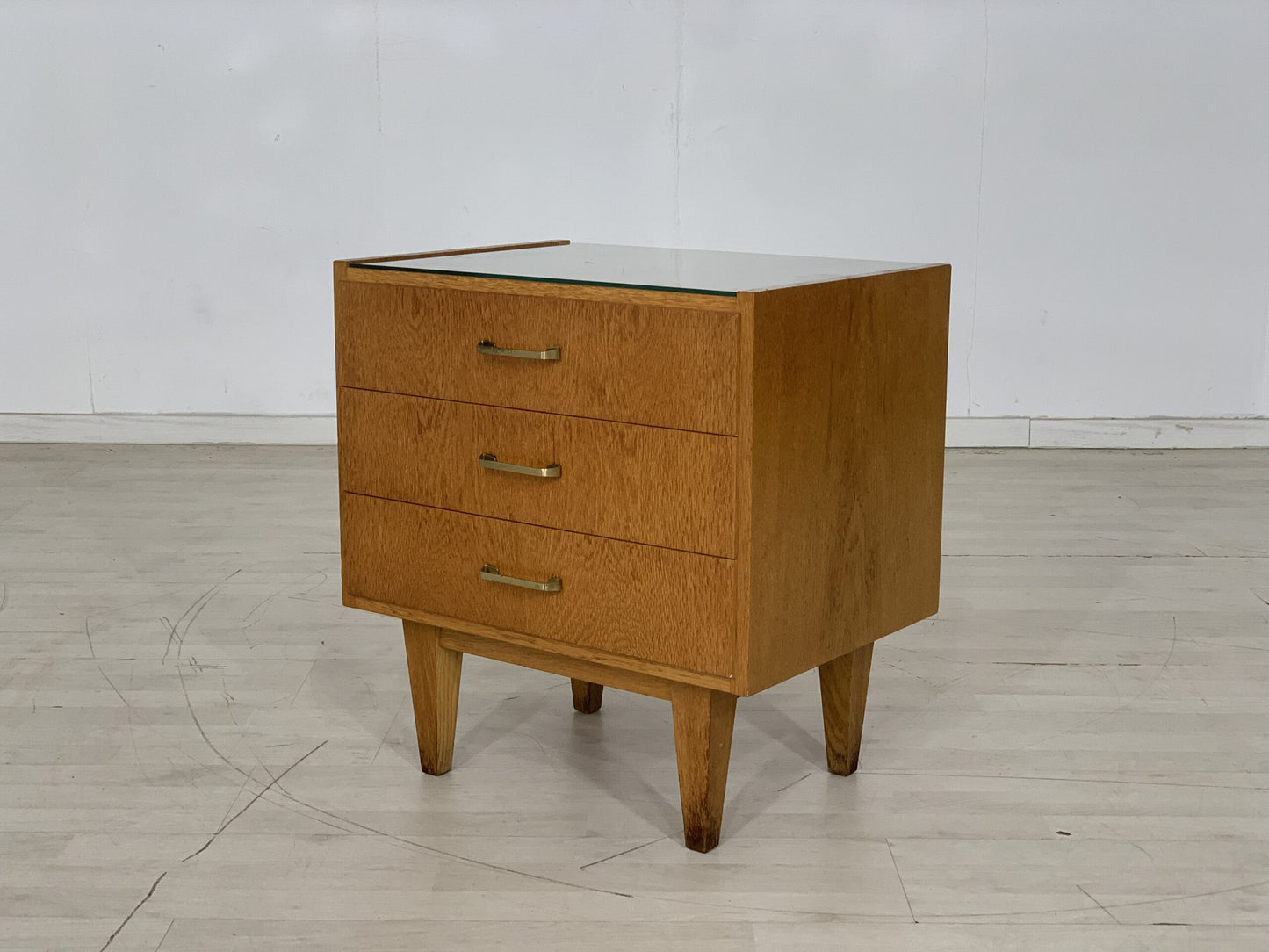 MID CENTURY NACHTTISCH KOMMODE SCHRANK VINTAGE CABINET