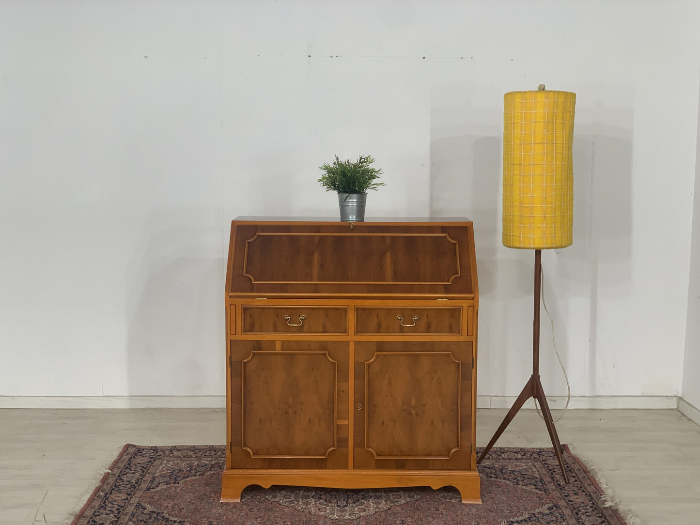 MID CENTURY SECRETARY DESK WRITING CABINET VINTAGE