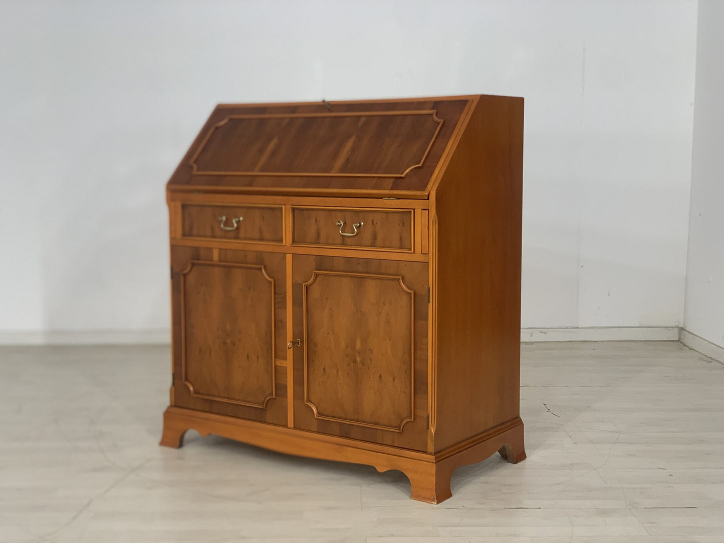 BUREAU DE SECRÉTAIRE DU MILIEU DU SIÈCLE, ARMOIRE D'ÉCRITURE VINTAGE