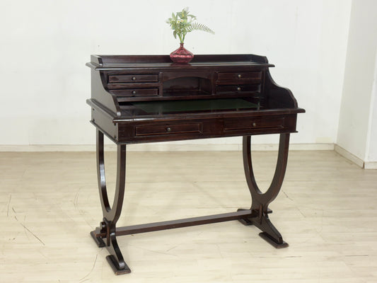 Mahagoni Schreibtisch / Sekretär / Bürotisch / Kolonialstil Tisch