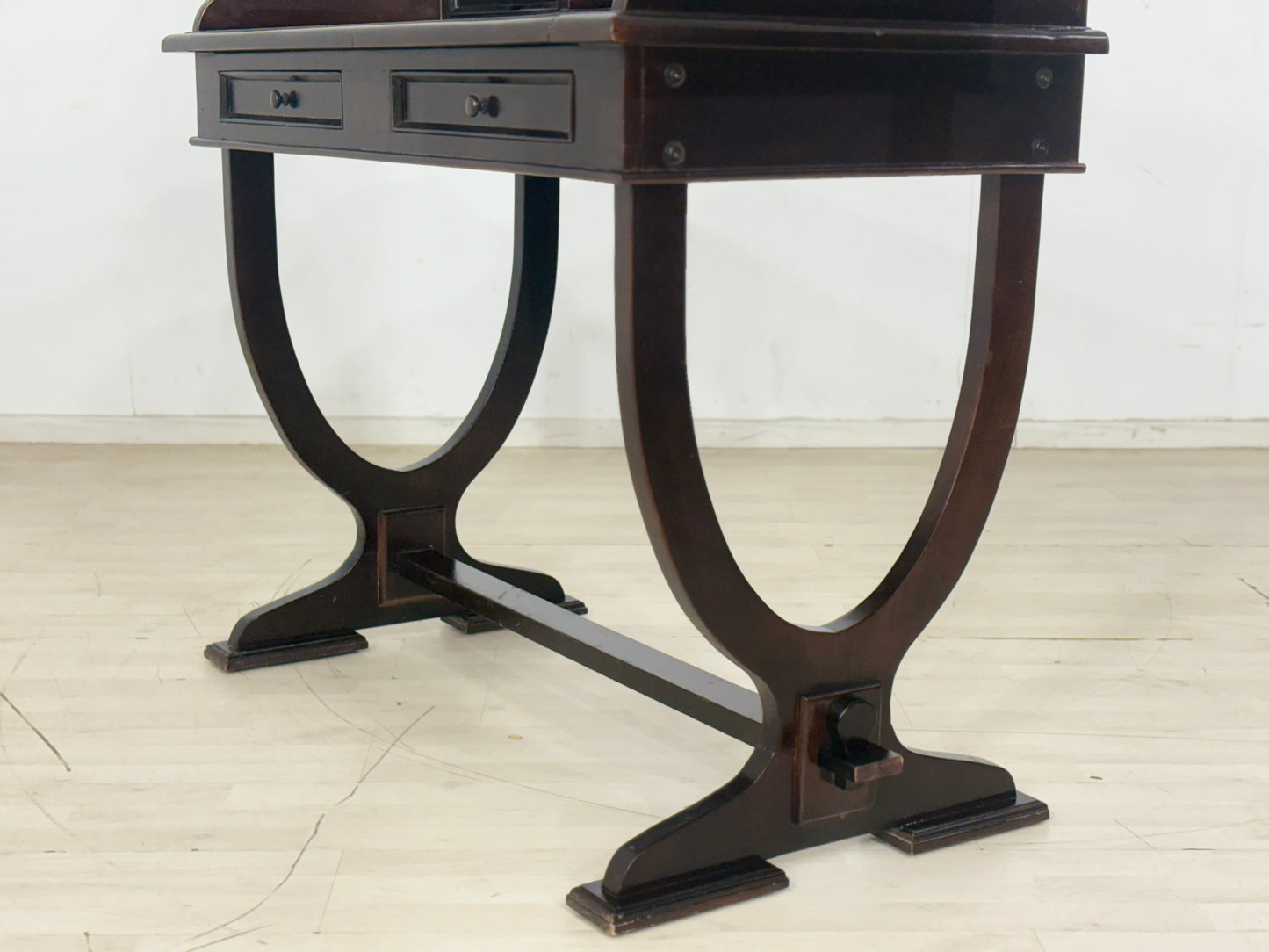 Mahagoni Schreibtisch / Sekretär / Bürotisch / Kolonialstil Tisch