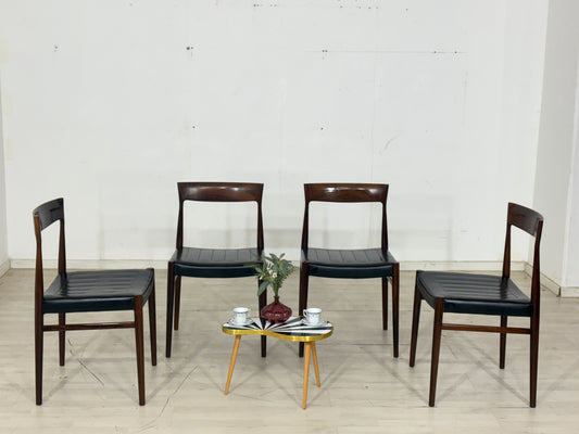 4x Vintage Casala Stühle / Palisander Esszimmerstühle / Küchenstühle