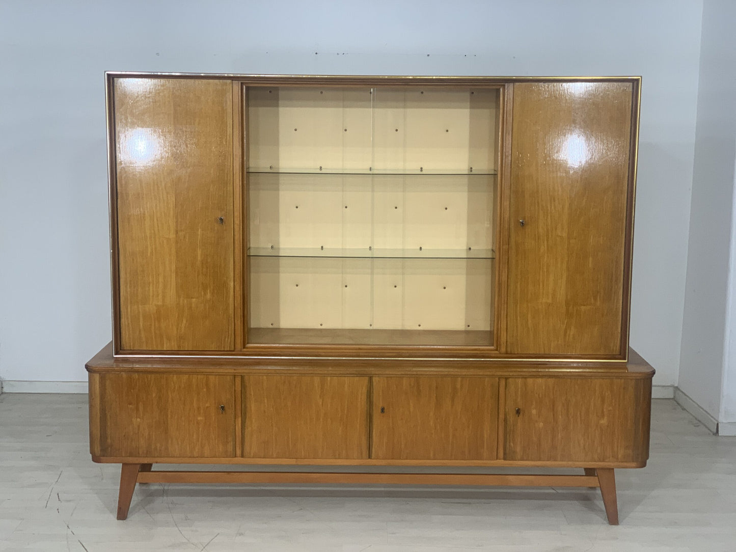 60'S SIDEBOARD TABLE CABINET LIVING ROOM CABINET VINTAGE HIGHBOARD