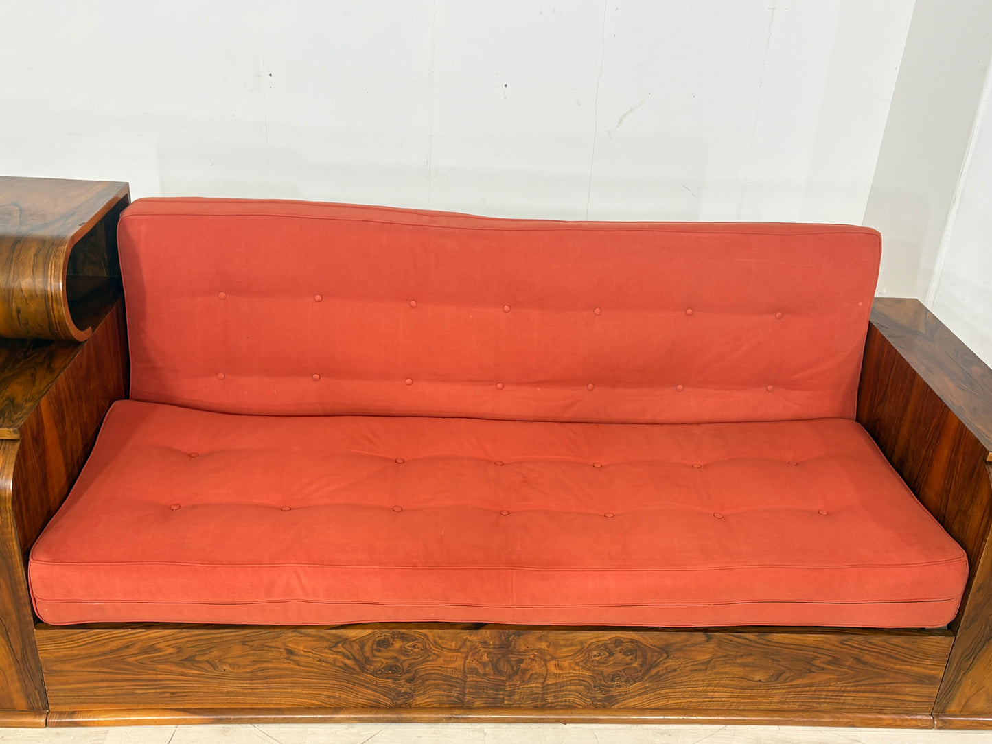 Wunderschönes Art Deco Sofa / Niederländisches Couch / Vintage Daybed / Ausziehbar