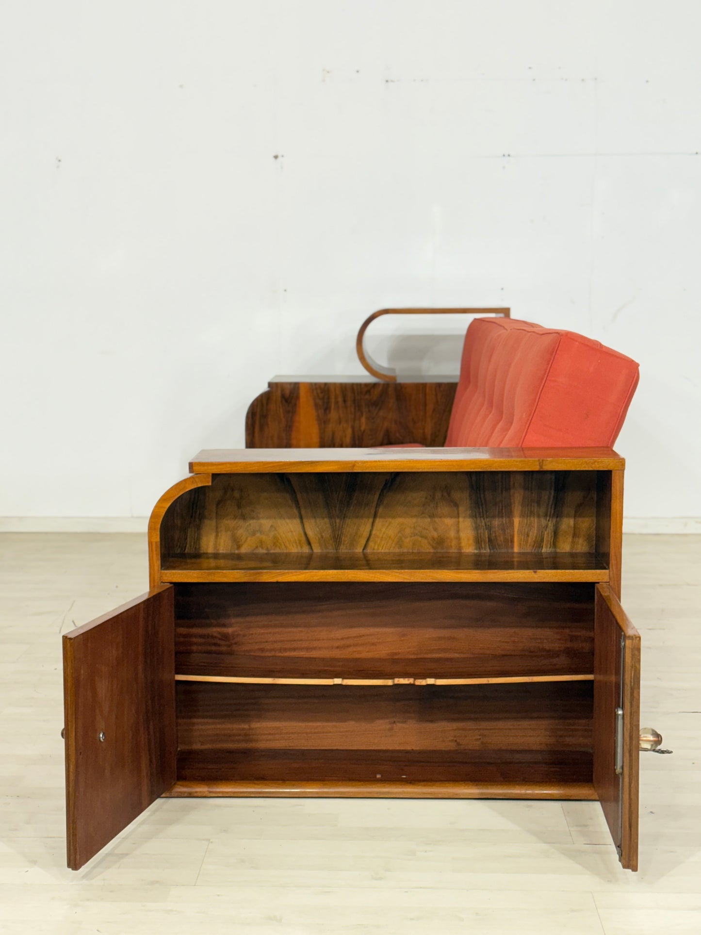 Wunderschönes Art Deco Sofa / Niederländisches Couch / Vintage Daybed / Ausziehbar