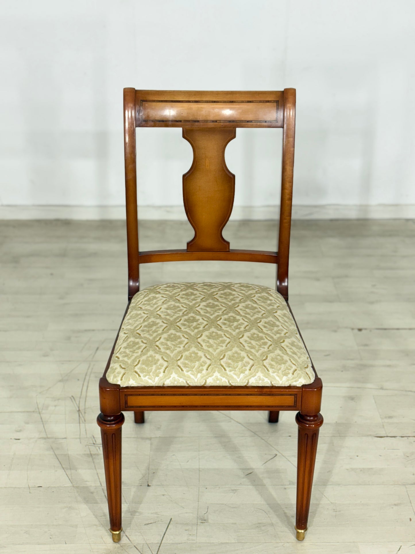 6x Hochwertige Warrings Stühle / Vintage Esszimmerstühle / Kirschbaum Küchenstühle