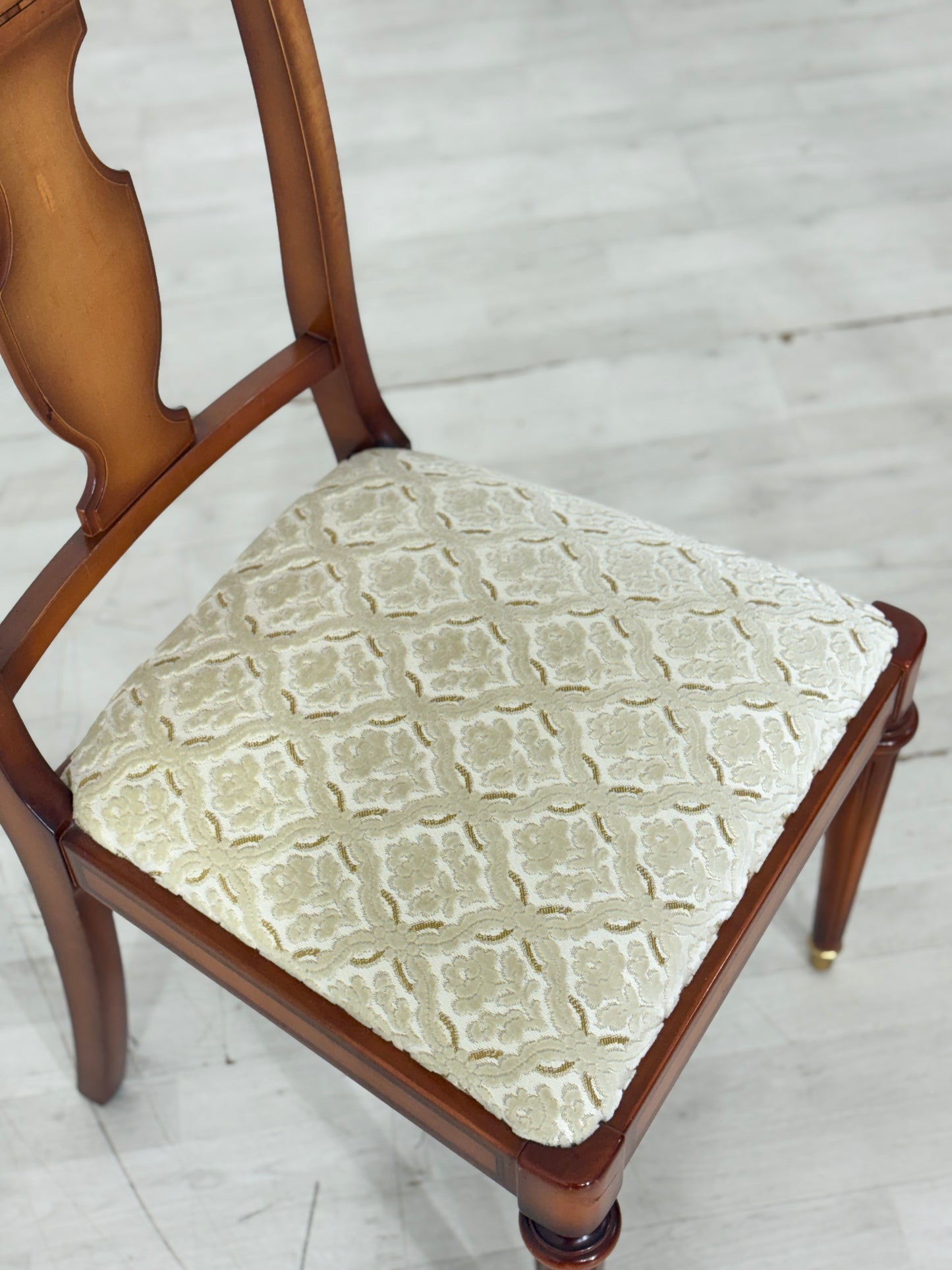 6x Hochwertige Warrings Stühle / Vintage Esszimmerstühle / Kirschbaum Küchenstühle