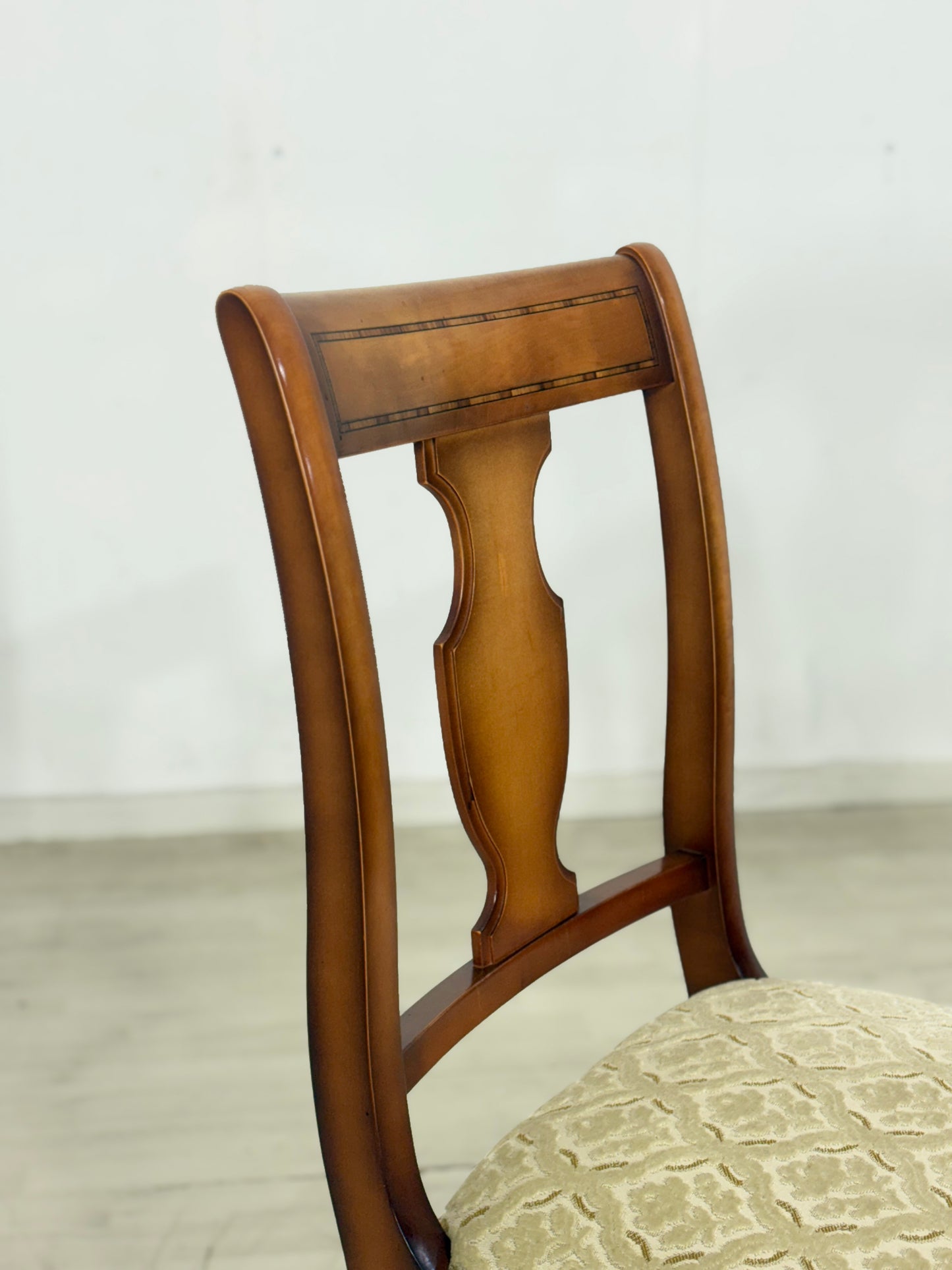 6x Hochwertige Warrings Stühle / Vintage Esszimmerstühle / Kirschbaum Küchenstühle