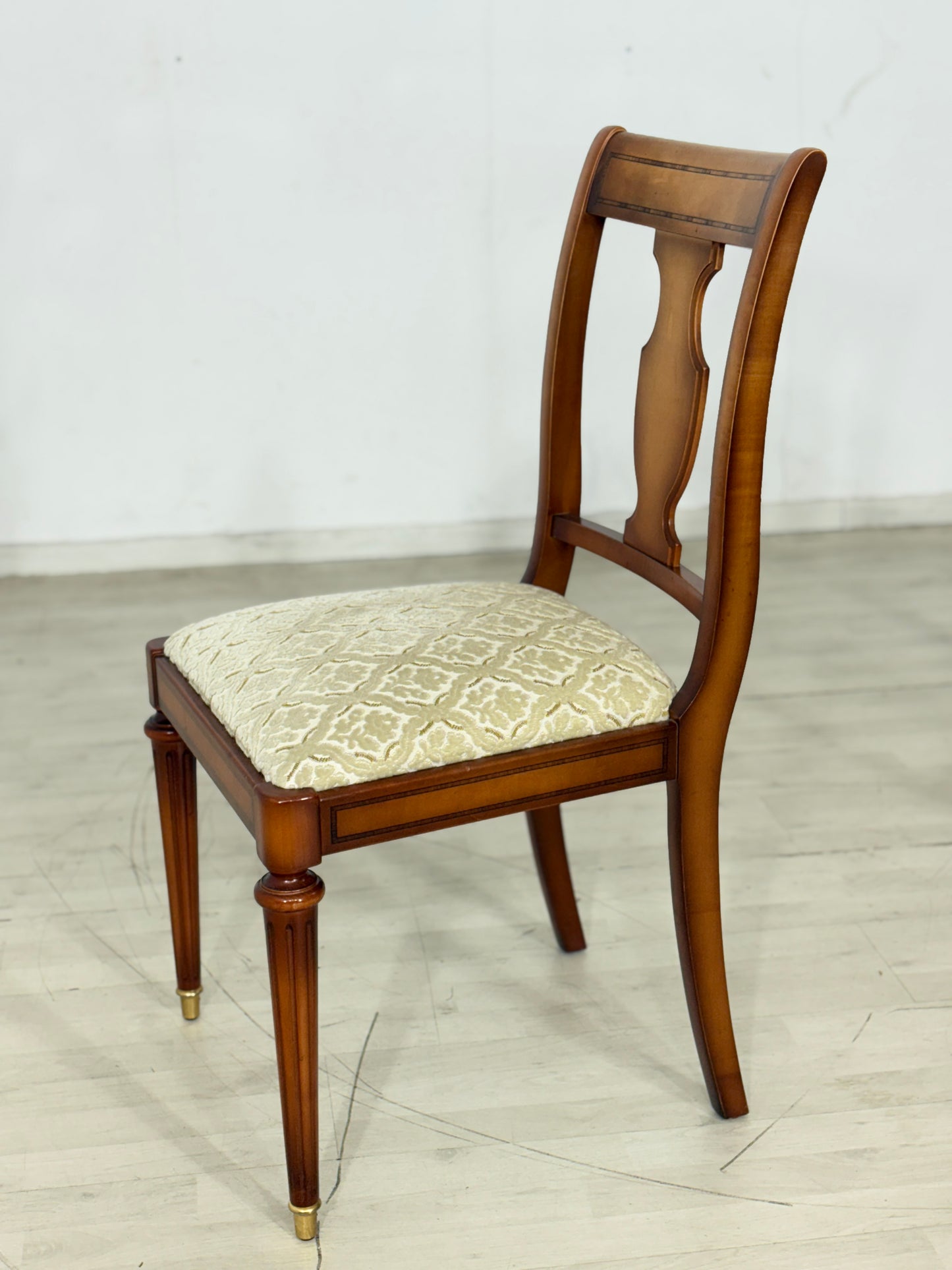 6x Hochwertige Warrings Stühle / Vintage Esszimmerstühle / Kirschbaum Küchenstühle