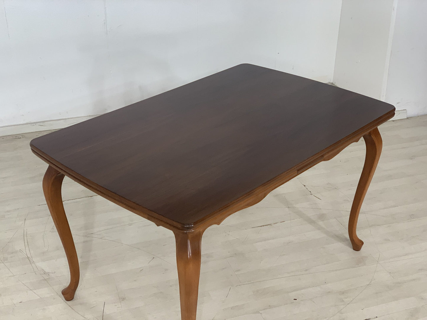 60s CHIPPENDALE DINING TABLE DINING ROOM TABLE KITCHEN TABLE EXTENDABLE VINTAGE