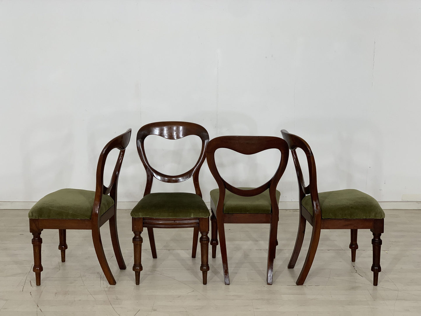 4x BIEDERMEIER CHAIRS DINING ROOM CHAIRS KITCHEN CHAIRS LIVING ROOM CHAIRS ANTIQUE