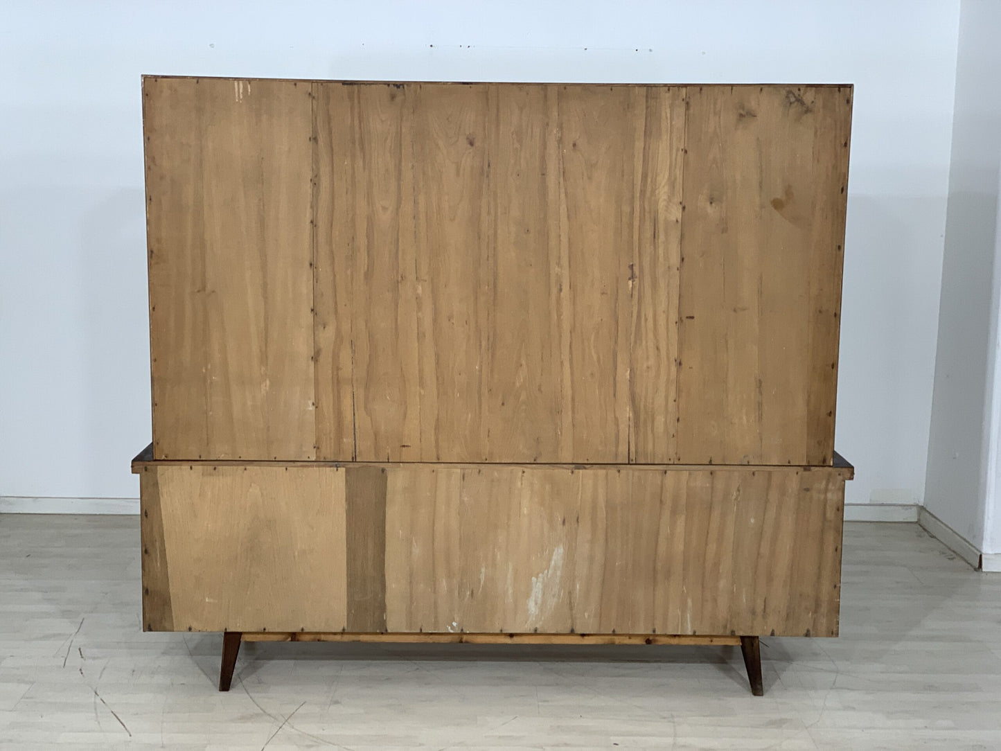 MID CENTURY HIGHBOARD BUFFET ANRICHTE FÄCHERSCHRANK GESCHIRRSCHRANK VINTAGE